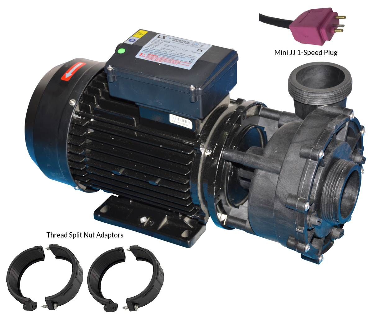 1.5 Hp Maxi-Flow Single Speed Spa Pump Replacement - Q6882 / Q6802 8152Stk-A20 204015 204016