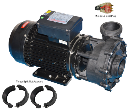1.5 Hp Maxi-Flow Single Speed Spa Pump Replacement - Q6882 / Q6802 8152Stk-A20 204015 204016 1.5Hp