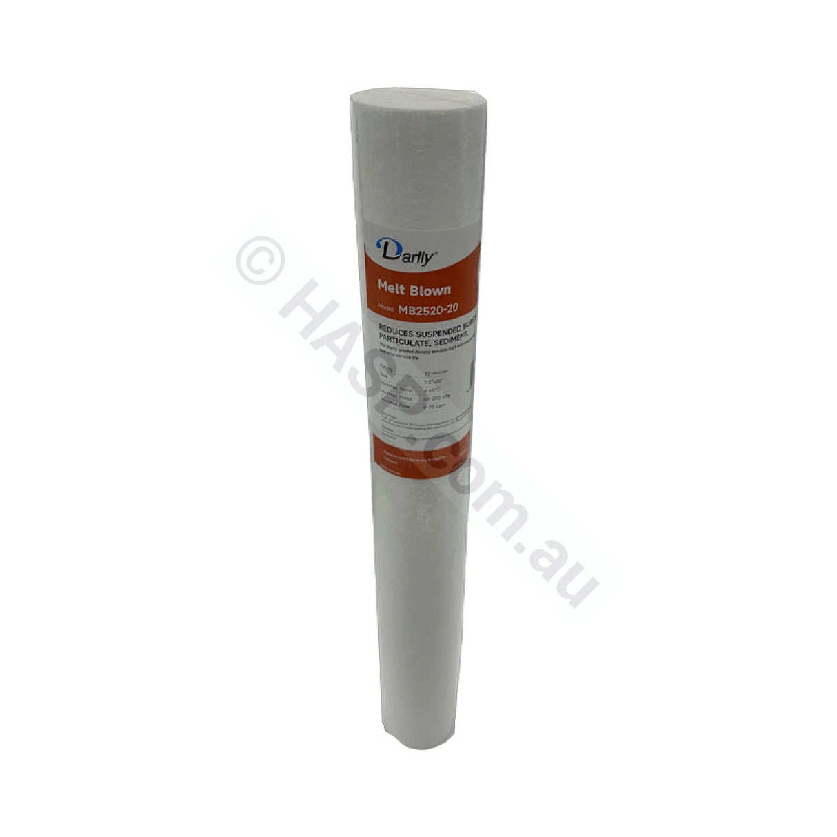 Melt Blown Sediment water filter cartridge, 20 micron, 2.5" x 20" Slimline (FC-MB2520-20)