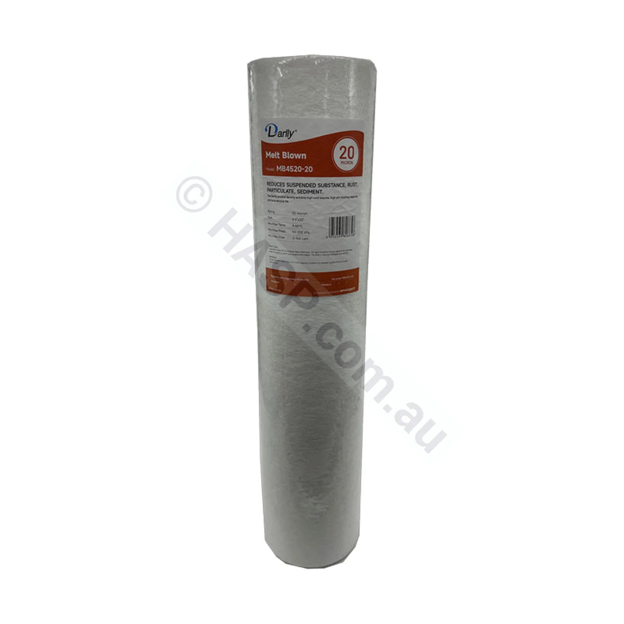 Melt Blown Sediment water filter cartridge, 20 micron, 4.5" x 20" Big Blue (FC-MB4520-20)
