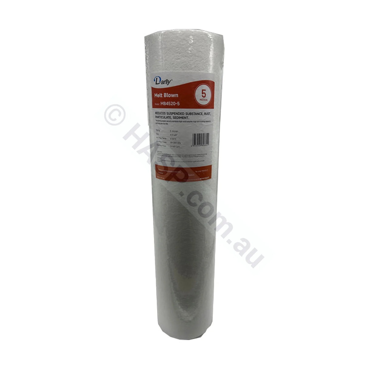 Melt Blown Sediment water filter cartridge, 5 micron, 4.5" x 20" Big Blue (FC-MB4520-5)