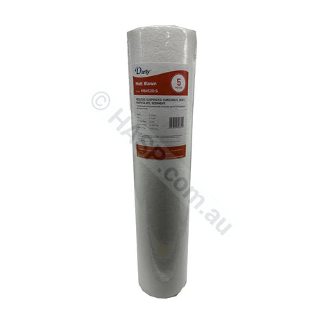 Melt Blown Sediment water filter cartridge, 5 micron, 4.5" x 20" Big Blue (FC-MB4520-5)