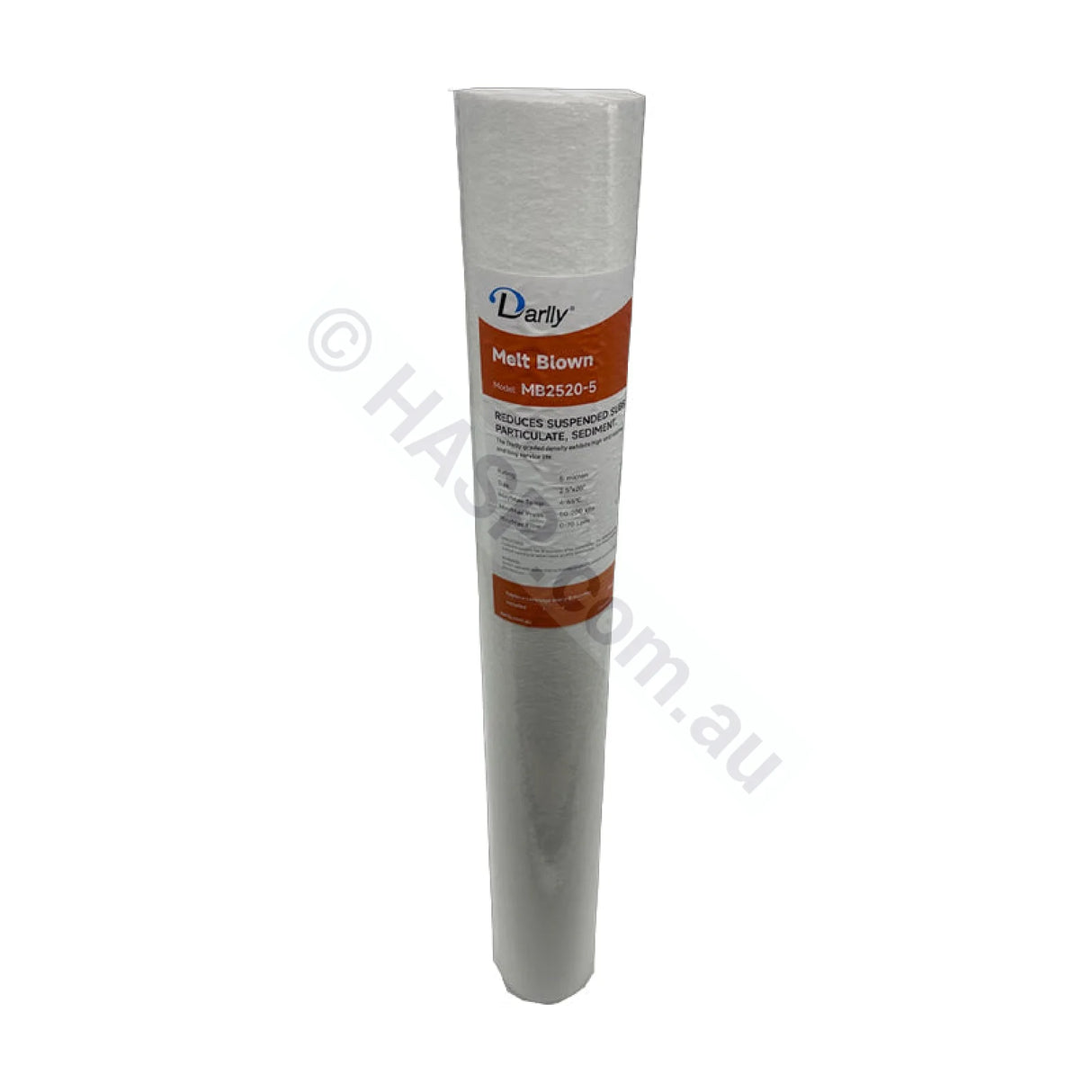 Melt Blown Sediment water filter cartridge, 50 micron, 2.5" x 20" Slimline (FC-MB2520-50)
