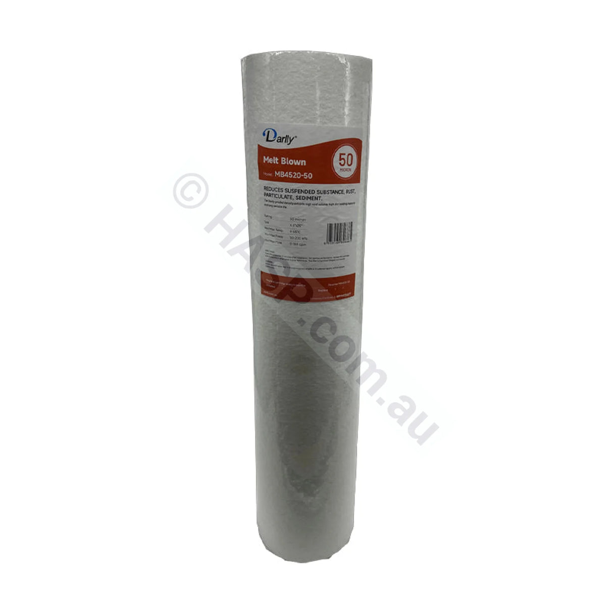 Melt Blown Sediment water filter cartridge, 50 micron, 4.5" x 20" Big Blue (FC-MB4520-50)