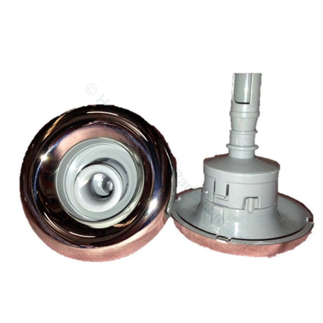 Mini Hurricane Spa Jet Pulse - Gray & Stainless Steel - 75mm - Heater and Spa Parts