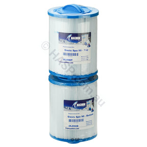 Spatex MLR90-K Oasis Spas Upper & Lower Skim Filter Cartridge Pair - 100 sqft Front Access