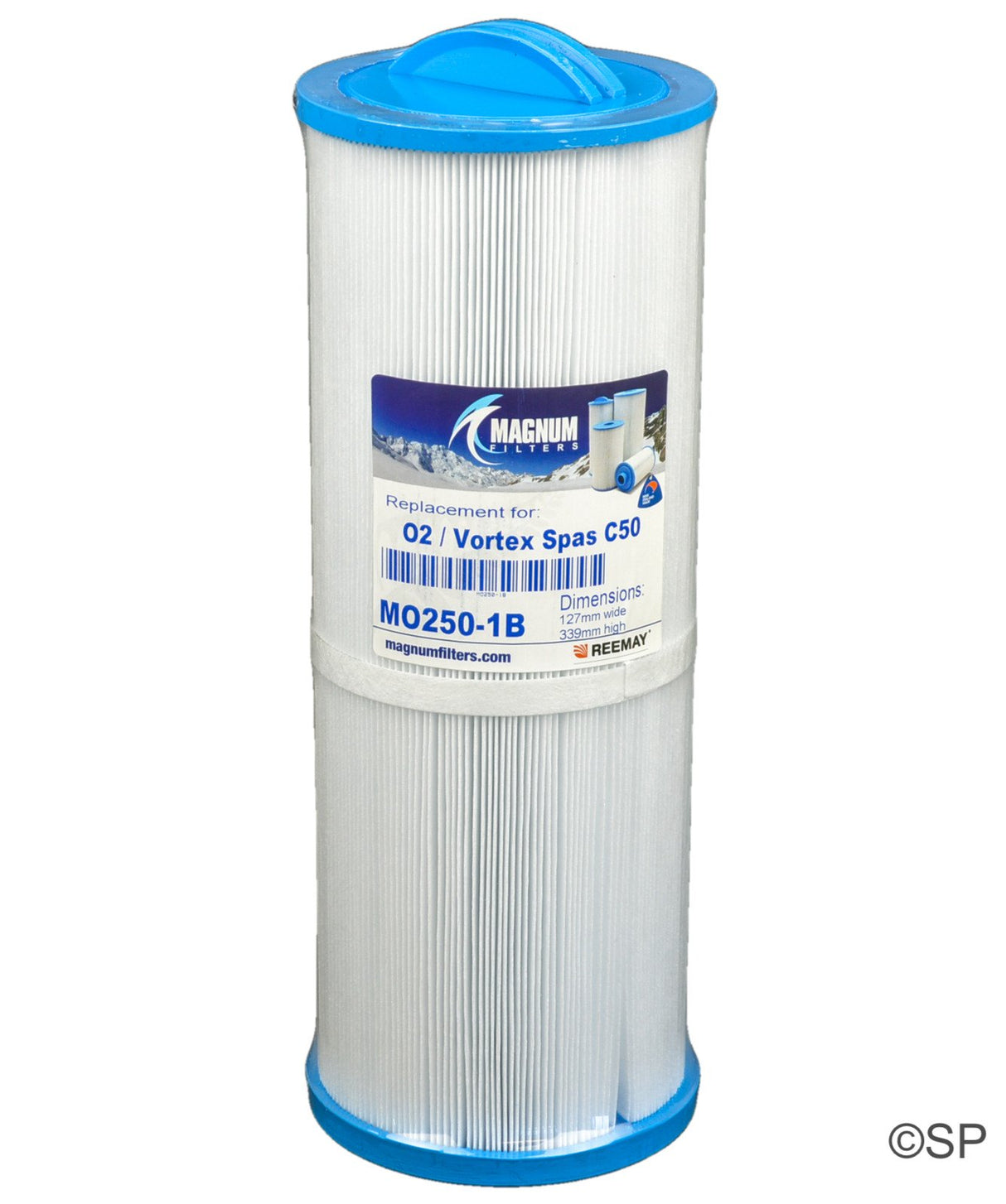 340mm x 128mm Maax, Oasis, Vortex, O2, Escape, Rising Dragon Cartridge Filter Replacement - Heater and Spa Parts