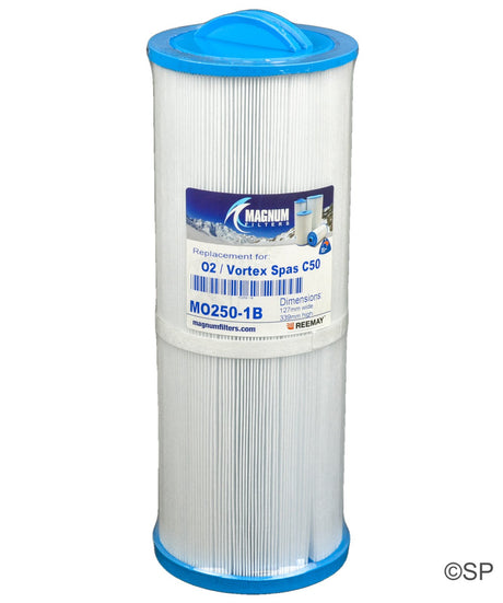 340mm x 128mm Maax, Oasis, Vortex, O2, Escape, Rising Dragon Cartridge Filter Replacement - Heater and Spa Parts