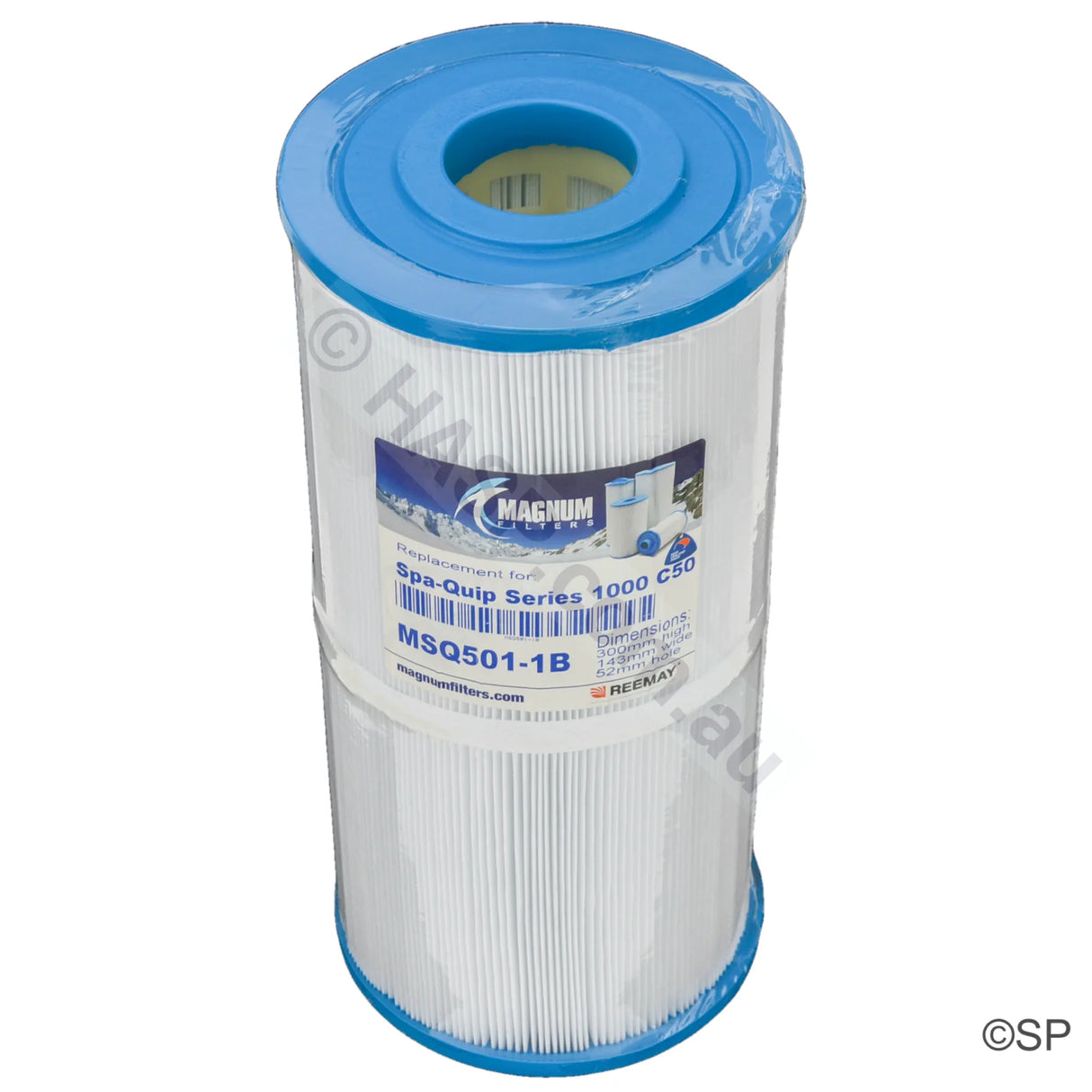 Spatex MSQ501-1B Davey Spa-Quip Series 1000 C50 Niche Filter Cartridge - Q1031 - 300mm x 143mm