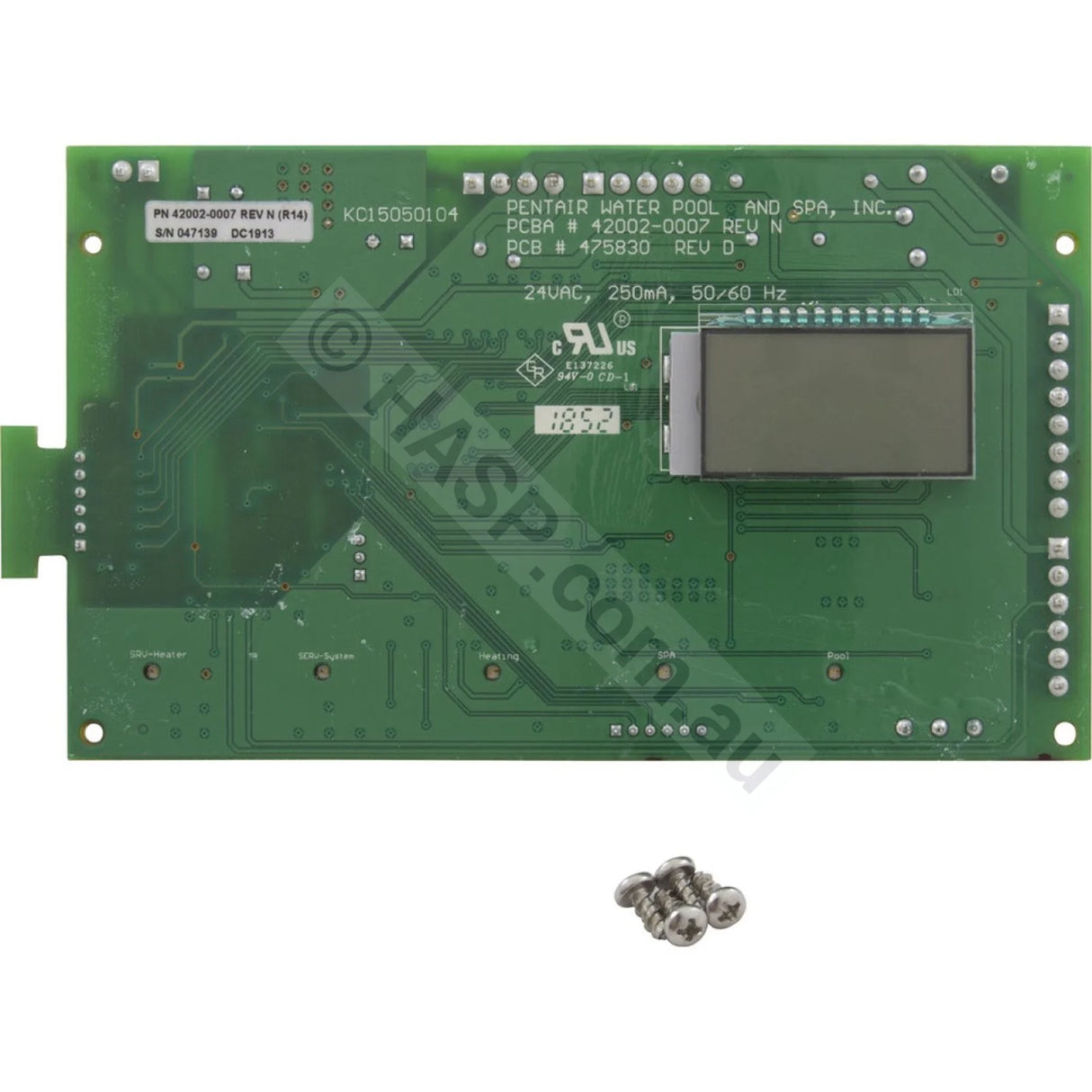 Pentair Mastertemp / Waterco Turbotemp Main Control Board PCB - Heater and Spa Parts