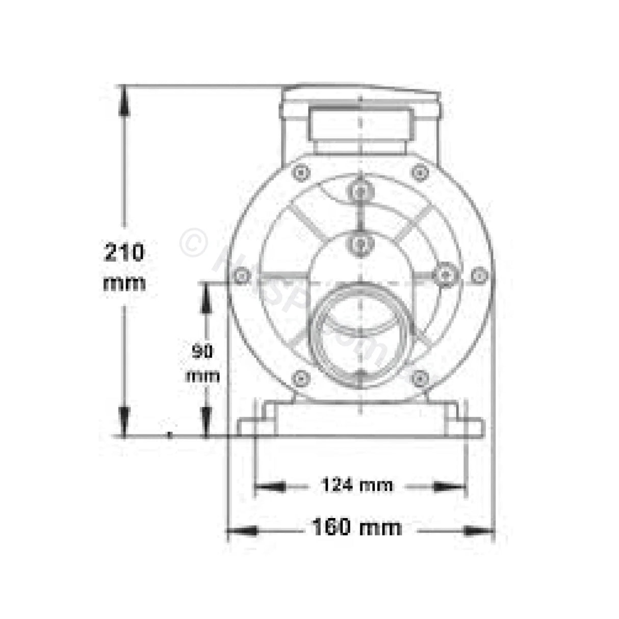 LX Whirlpool TDA 100 1.0HP Spa Jet & Circulation Pump - DXD 310 Repalcement Pump