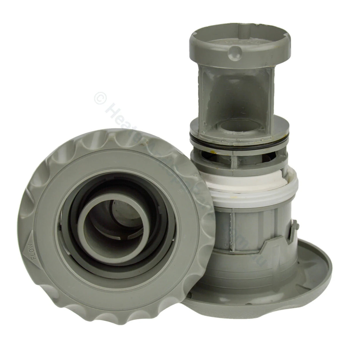 120Mm Waterway Quad-Flo Jet Internal - Diverter Swimjet Scalloped Grey