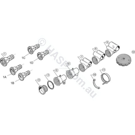 American Products Luxury Spa Jets - Scallops - Obsolete - Heater and Spa Parts
