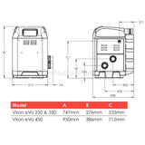 Astralpool Viron eVo 450 Gas Pool & Spa Heater - Natural Gas or LPG - Vic Only - Heater and Spa Parts