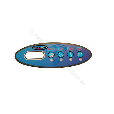 Cyclone Spas - 4-Button - Balboa VL200 Touchpad Overlay - Heater and Spa Parts