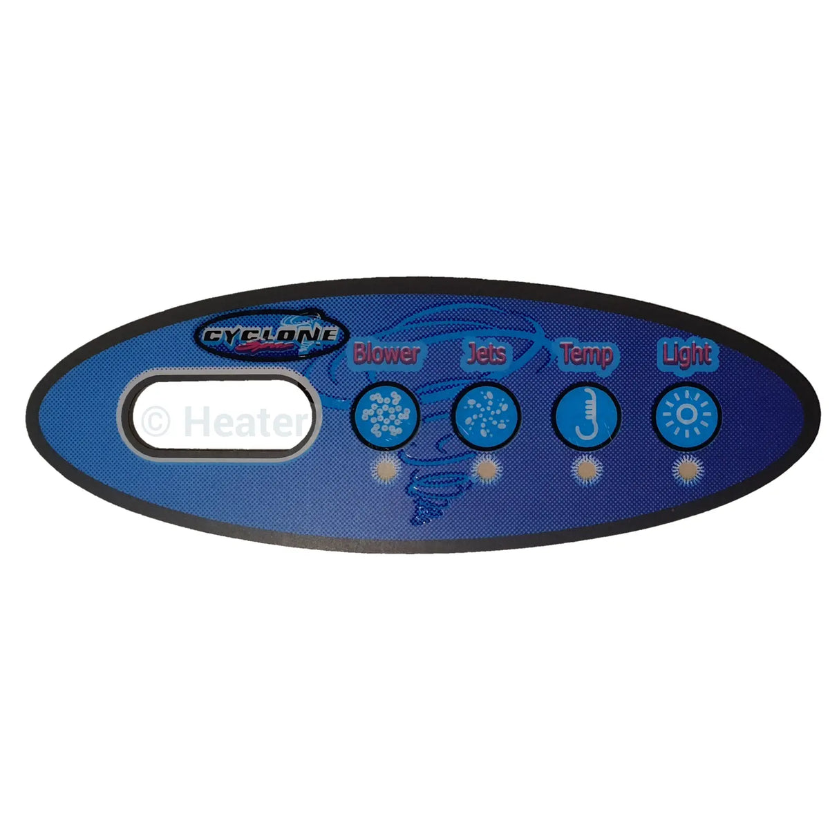 Cyclone Spas - 4-Button Balboa Vl200 Touchpad Overlay Overlays