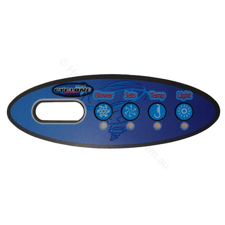 Cyclone Spas - 4-Button Balboa Vl200 Touchpad Overlay Overlays