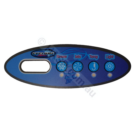 Cyclone Spas - 4-Button Balboa Vl200 Touchpad Overlay Overlays