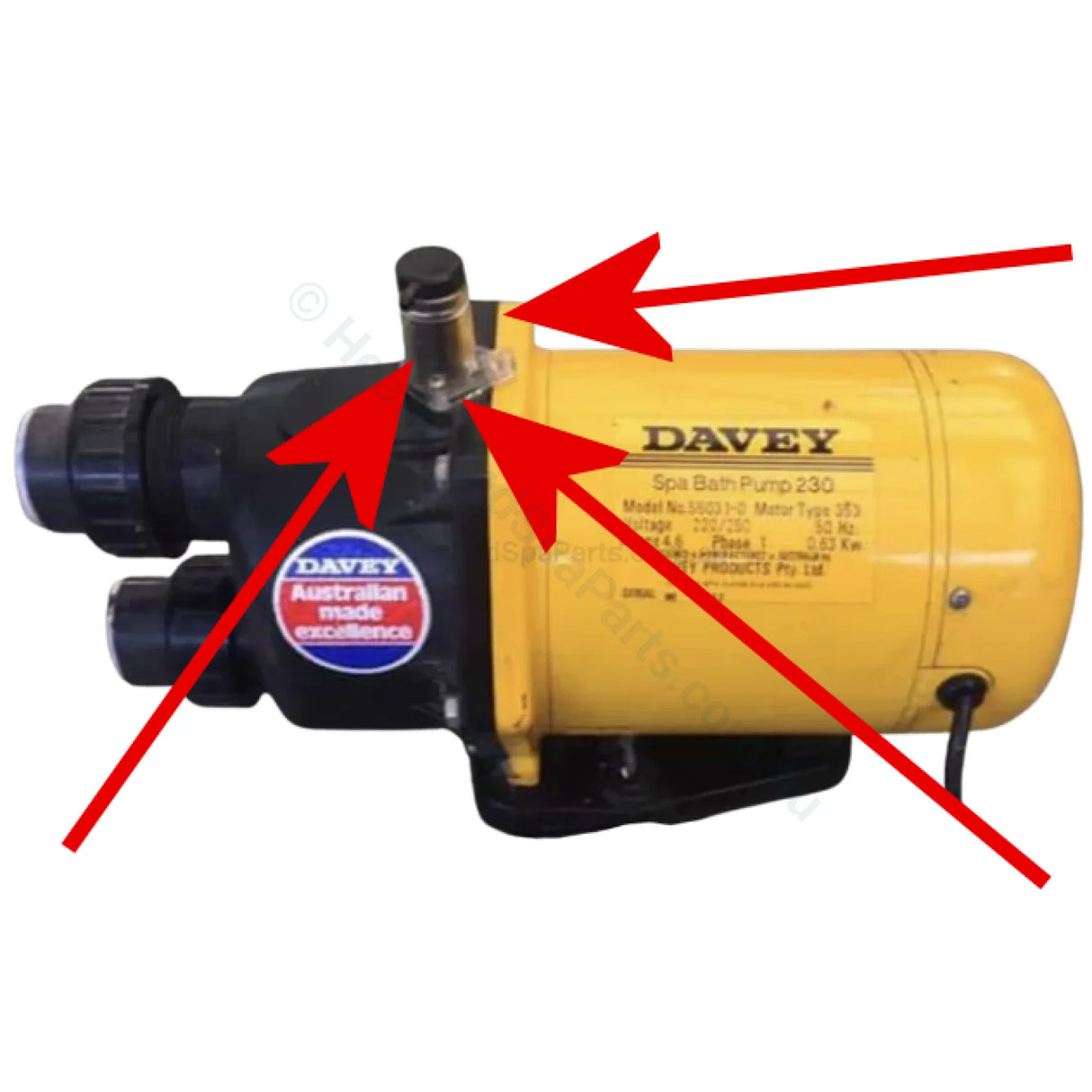 Davey Bath Pump Air Bleed - Obsolete