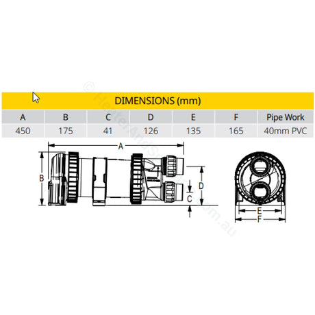 Davey Celsior Spa Bath Pumps - C400 Series - 2HP - Heater and Spa Parts