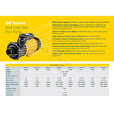 Davey Spaquip QB1501 1100w 1.5HP Spa Jet Booster Pump - 40mm - Heater and Spa Parts