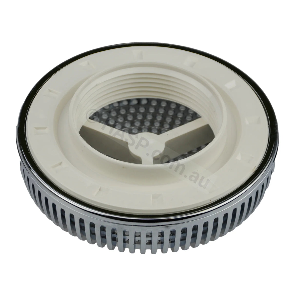 Edgetec Spa Bath Suction - Chrome - 100mm - 192lpm - Heater and Spa Parts