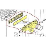 Hurlcon Astralpool MX125 thru 500 In/Out Manifold Complete - MX 125 150 200 300 400 - Heater and Spa Parts