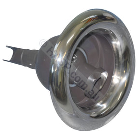 Hurricane Swirl Spa Jet - Charcoal & Stainless - 125mm / 127mm - Heater and Spa Parts