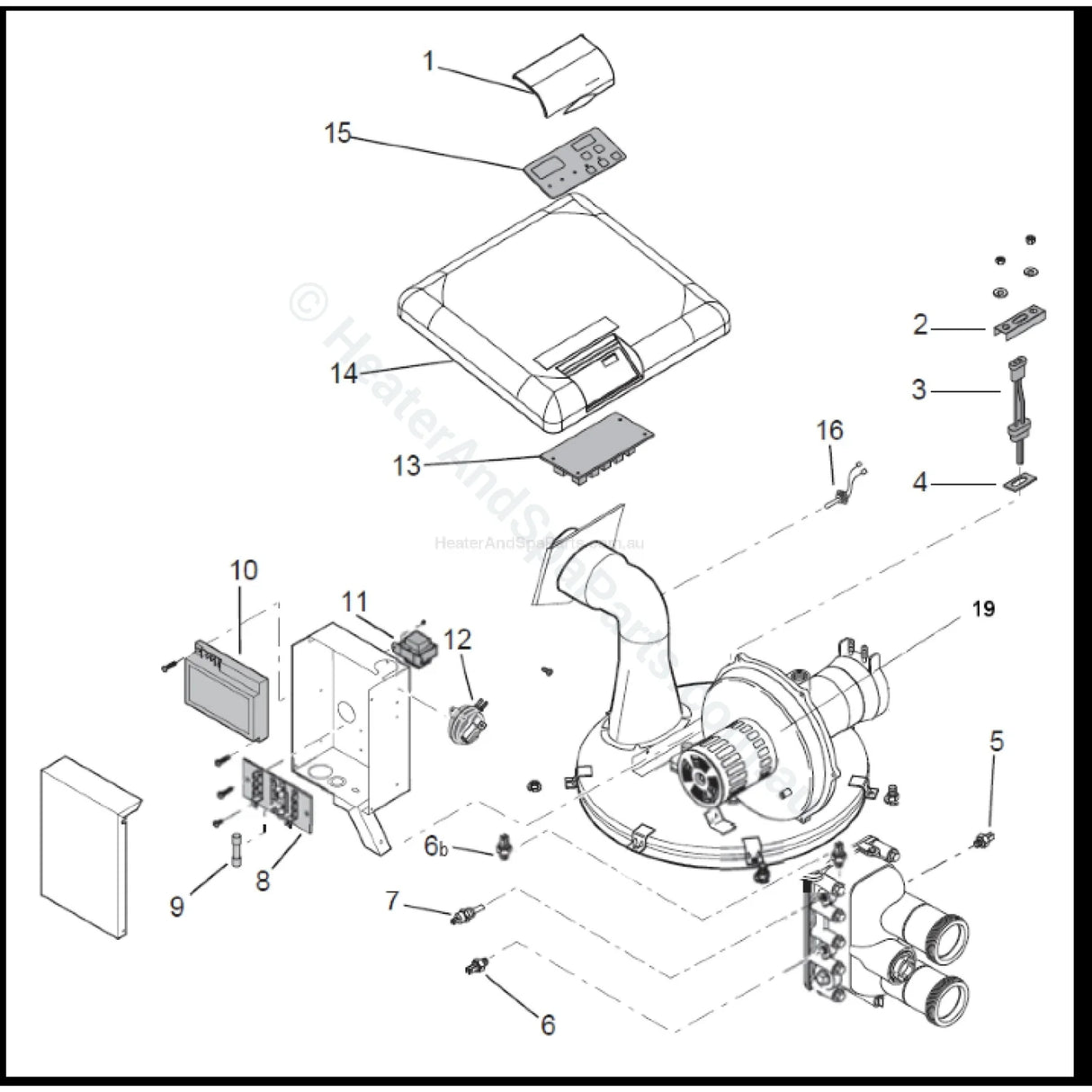 Pentair Mastertemp / Waterco Turbotemp 1/8" 45° AGS Sensor - Heater and Spa Parts