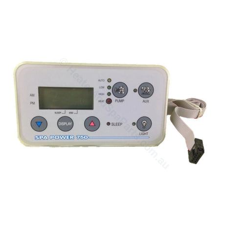 Spaquip Spa Power 750 SP750 Touchpad Control Panel Keypad - Heater and Spa Parts