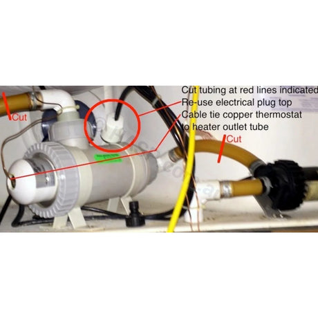 Old Style - Hot Spring 1.5kW Heater Kit - 1989-1994 - Heater and Spa Parts