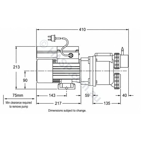 Onga Balboa 2398 1.25HP non-heated Spa Bath Pump - Pool & Spa