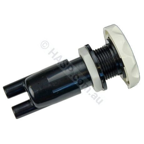 Onga Classic Air Control Venturi - White - Dual Barb - 50mm Diameter - OBSOLETE - Heater and Spa Parts