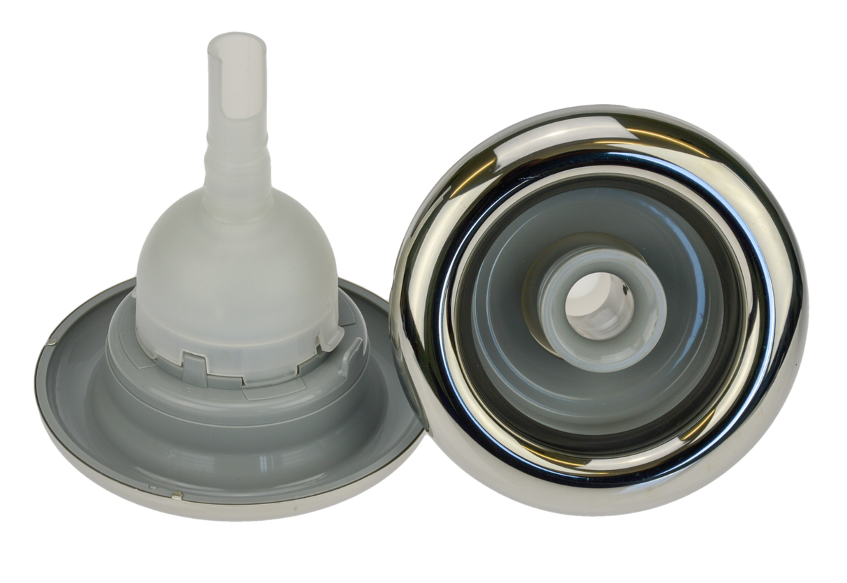 Pentair Cyclone Adjustable Nozzle Directional - Stainless Steel Escutcheon - 125-127mm - Heater and Spa Parts