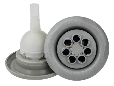 Pentair Cyclone Massage Twin Spin 7 Hole " Gatling Gun " Jet Internal Barrel - 125mm - Heater and Spa Parts