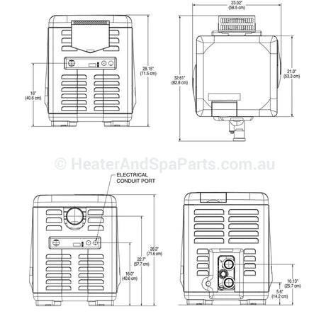 Pentair Mastertemp 200 Gas Pool & Spa Heater - 200HD - Heater and Spa Parts