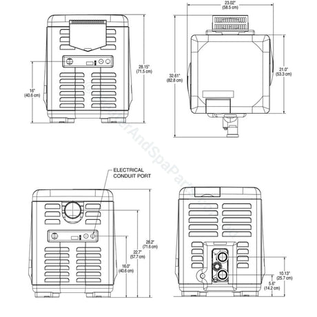 Pentair Mastertemp 200 Gas Pool & Spa Heater - 200HD - Heater and Spa Parts