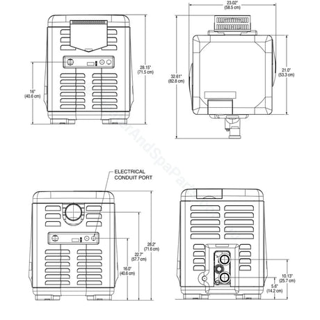 Pentair Mastertemp 300 Gas Pool & Spa Heater - 300HD - Heater and Spa Parts