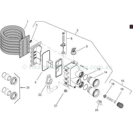 Pentair Mastertemp 400 - Heat Exchanger Kit - Heater and Spa Parts