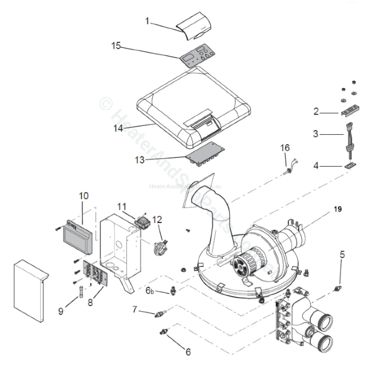 Pentair Mastertemp / Waterco Turbotemp AGS 60°C Switch - 140°F - Heater and Spa Parts