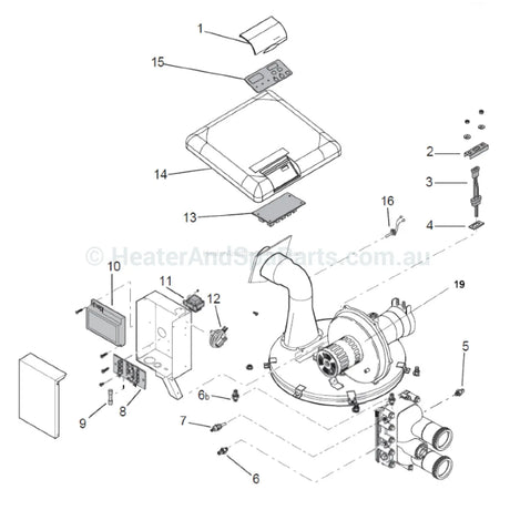 Pentair Mastertemp / Waterco Turbotemp Air Flow Switch - Heater and Spa Parts