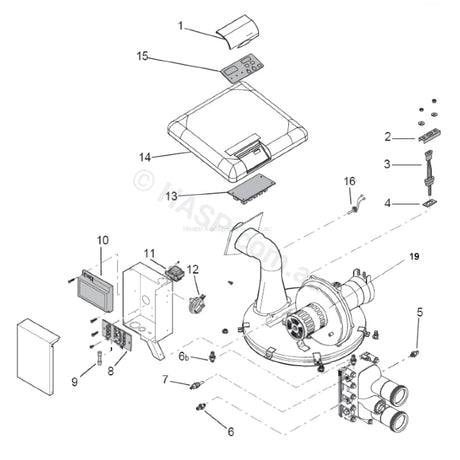 Pentair Mastertemp / Waterco Turbotemp Stack Flue Sensor - SFS Error - Heater and Spa Parts
