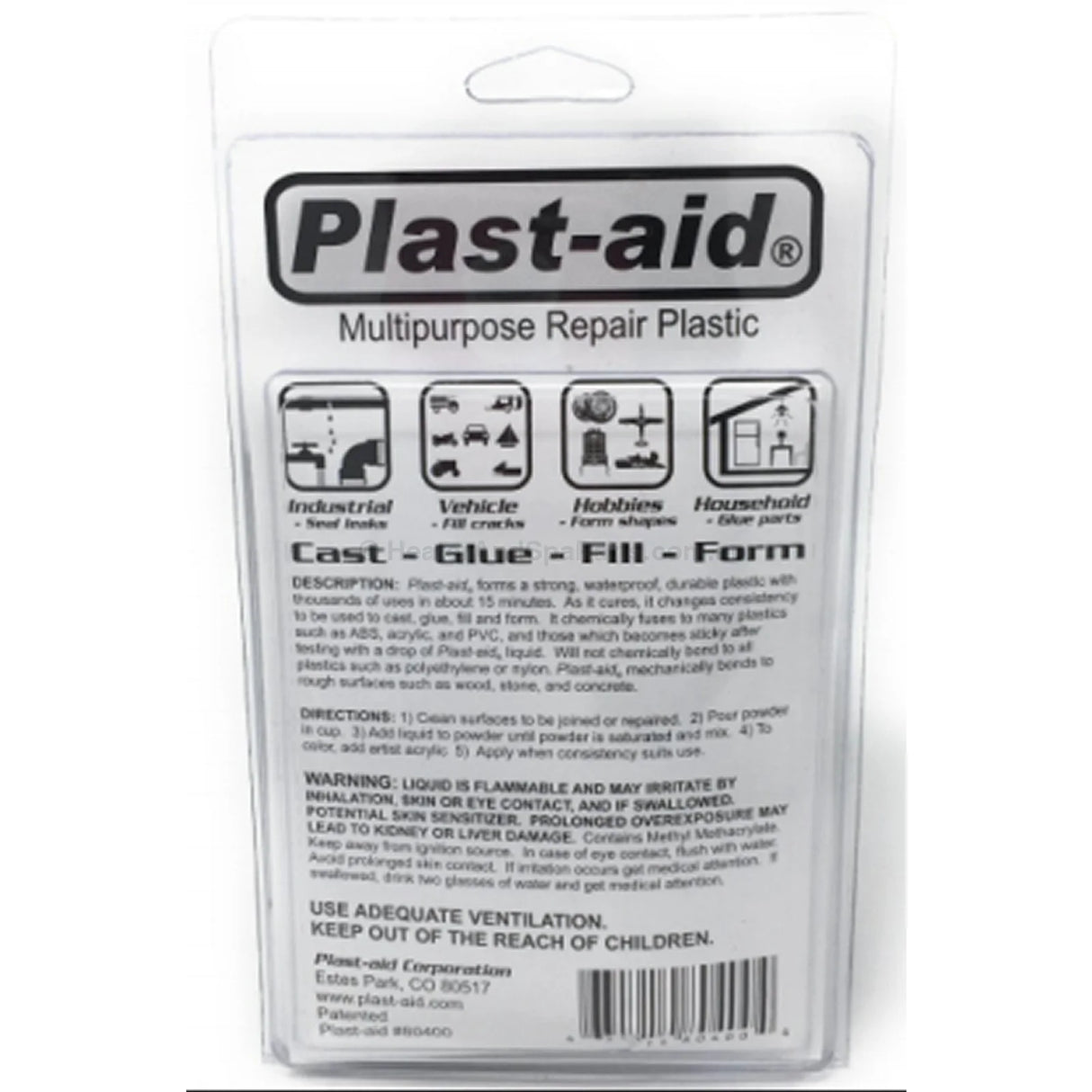 Plast-Aid Plastic Repair Kit for PVC, Acrylic, ABS, Polycarbonate, Fibreglass - Heater and Spa Parts