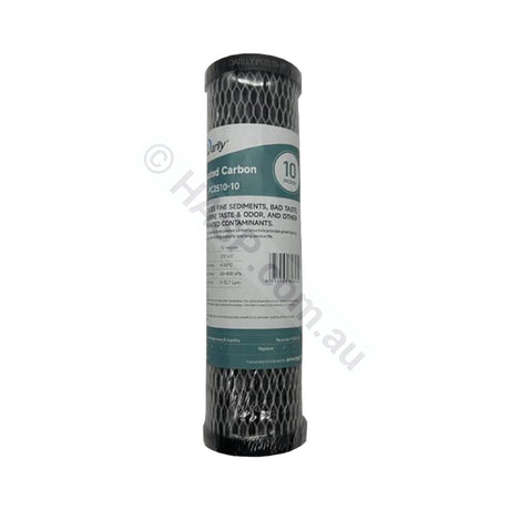 Pleated Carbon water filter cartridge, 10 micron, 2.5" x 10" Slimline (FC-PC2510-10)