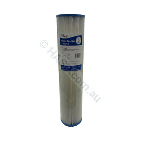 Pleated Sediment water filter cartridge, 5 micron, 4.5" x 20" Big Blue (FC-P4520-5)