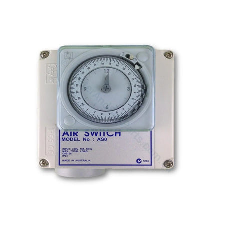 Air Switch - Single - Time Clock - 10A or 15A - Heater and Spa Parts