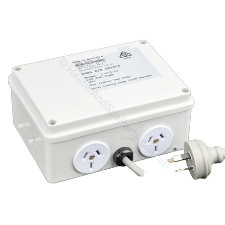 Air Switch - Double with NO time clock - Heater and Spa Parts