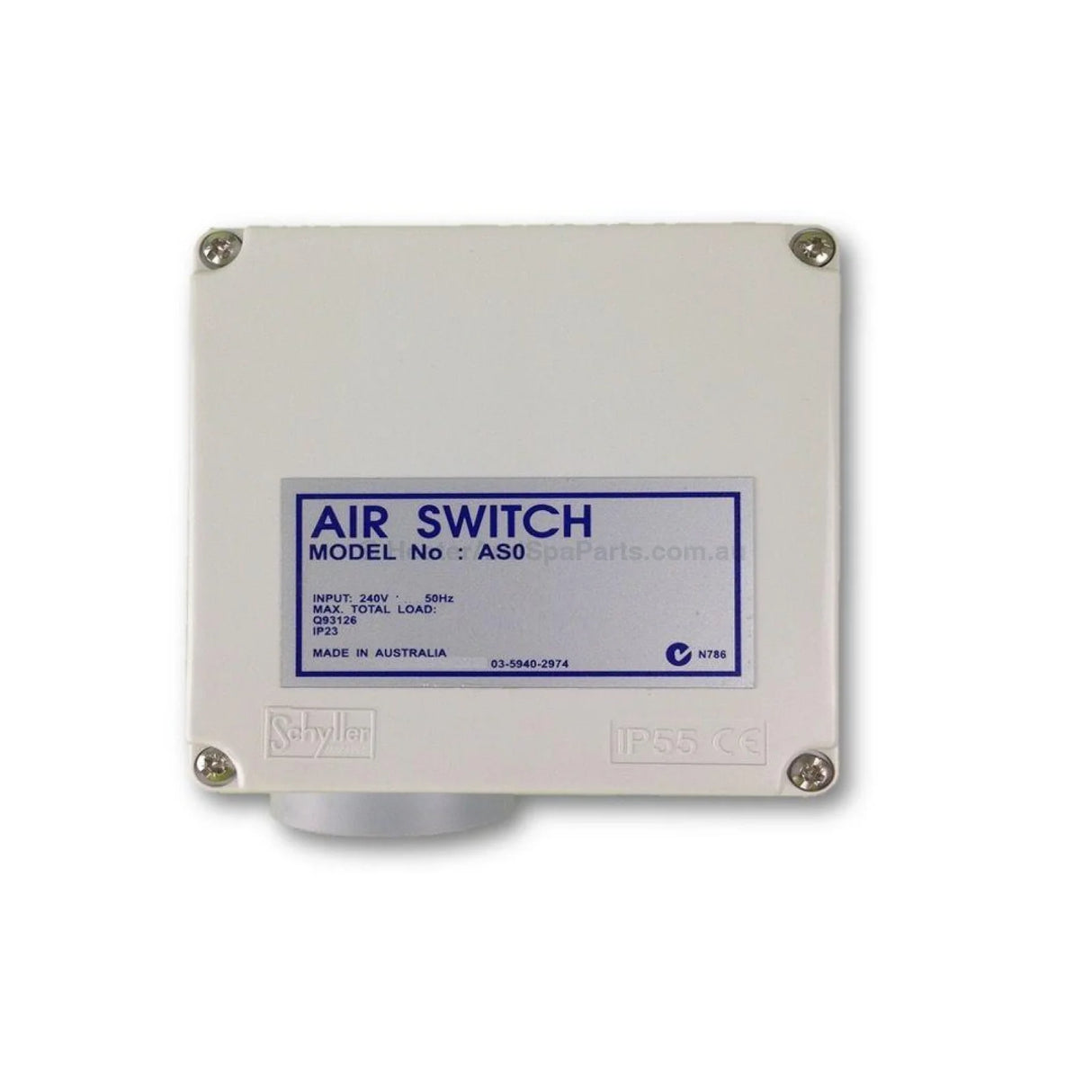 Air Switch - Single - 10A or 15A - Also Dega Replacement - Heater and Spa Parts