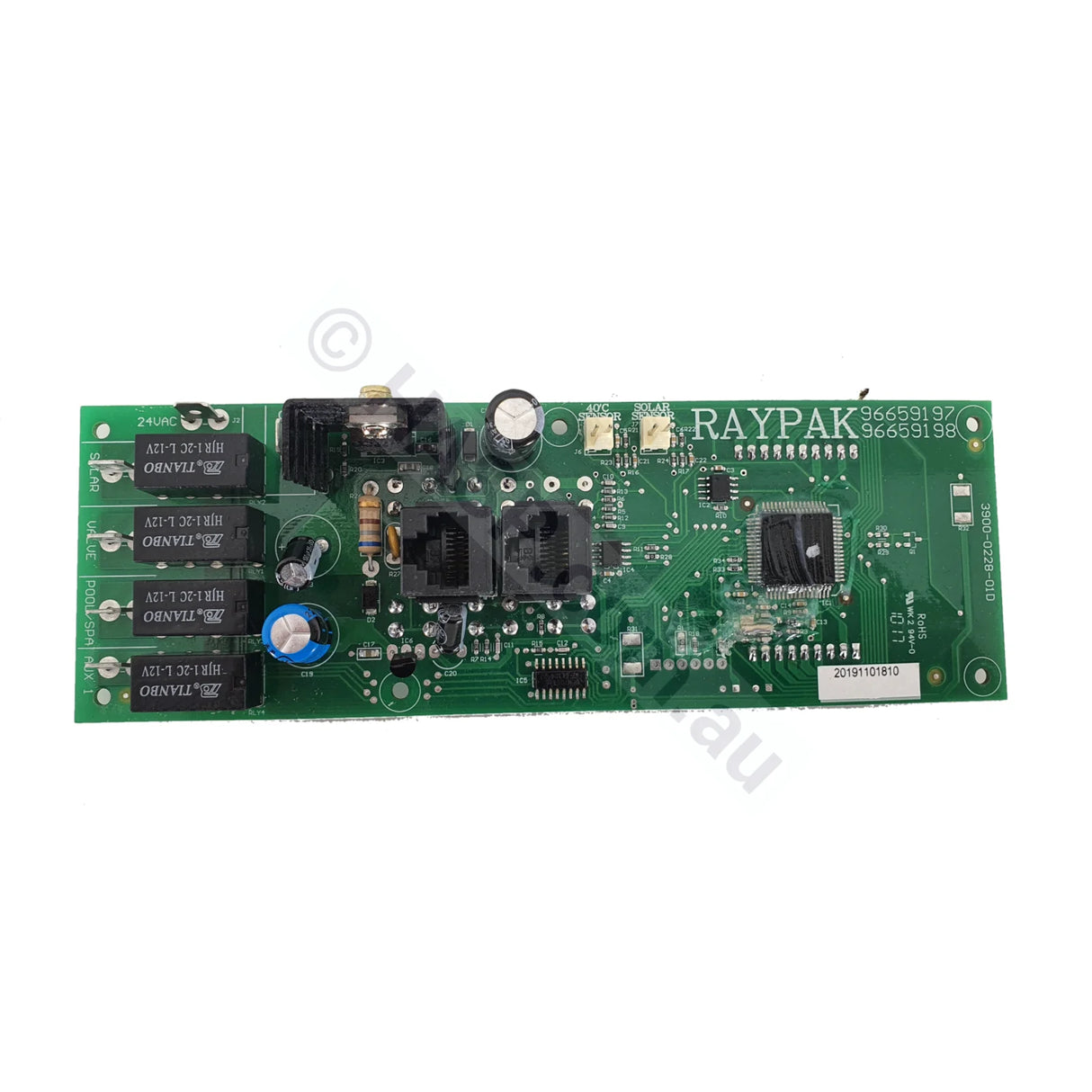 Raypak Gas Heater Thermostat Circuit Board PCB - Grey Label Thermostats - Heater and Spa Parts