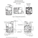 White Rodgers 36H32-409 24V Gas Valve - Raypak since 2019 - Heater and Spa Parts